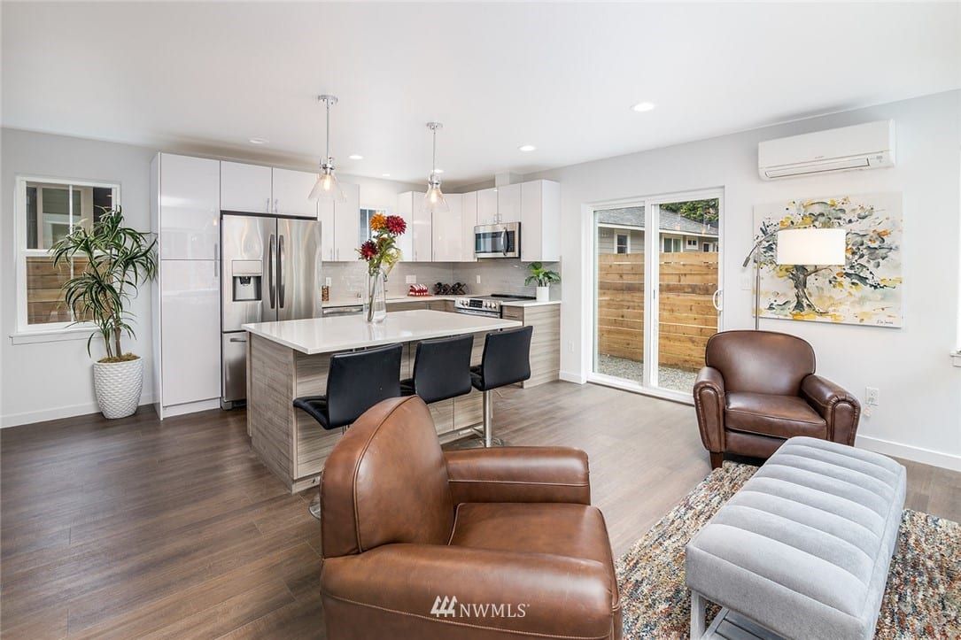 A family settling into their renovated Seattle home